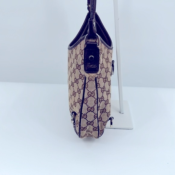 Authentic GUCCI Abbey GG Monogram Hobo- Tan - Picture 9 of 17
